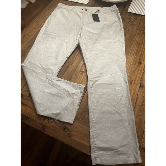 NWT Bonobos Chino Pants Mens 38x32 Gray Slim Golf Stretch Work Pockets - Picture 1 of 14
